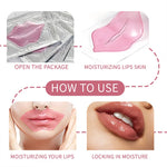 Pink Collagen Lip Mask Patches – Hydrating & Moisturising Lip Treatment (20 Pack)